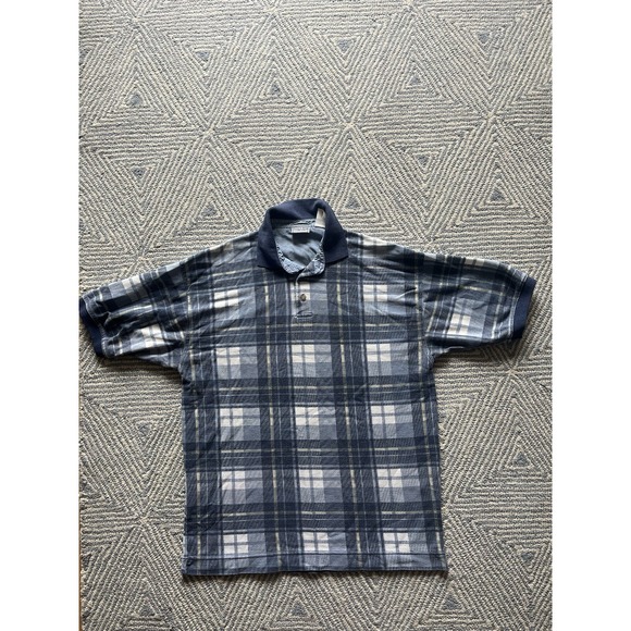 Bugle Boy Other - Bugle Boy Company‎ Polo Shirt - Blue/Yellow/White - Medium - Poly/Cotton